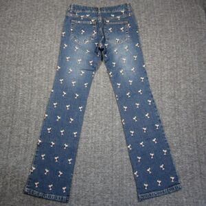 Vtg Lilly Pulitzer Jeans Women 0 Pink Martini Margarita Cocktail Embroidered NEW